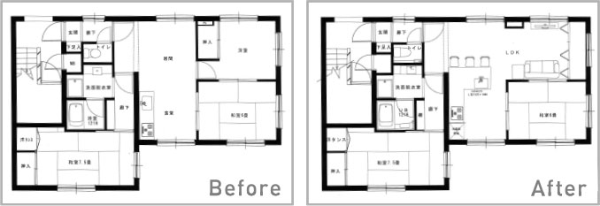 Before After