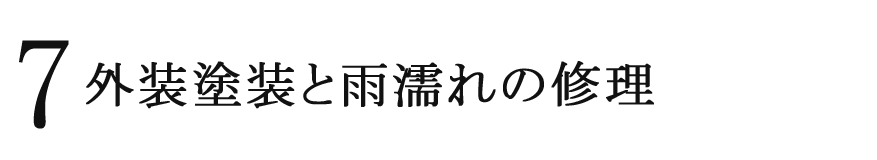 7 外装塗装と雨漏れの修理