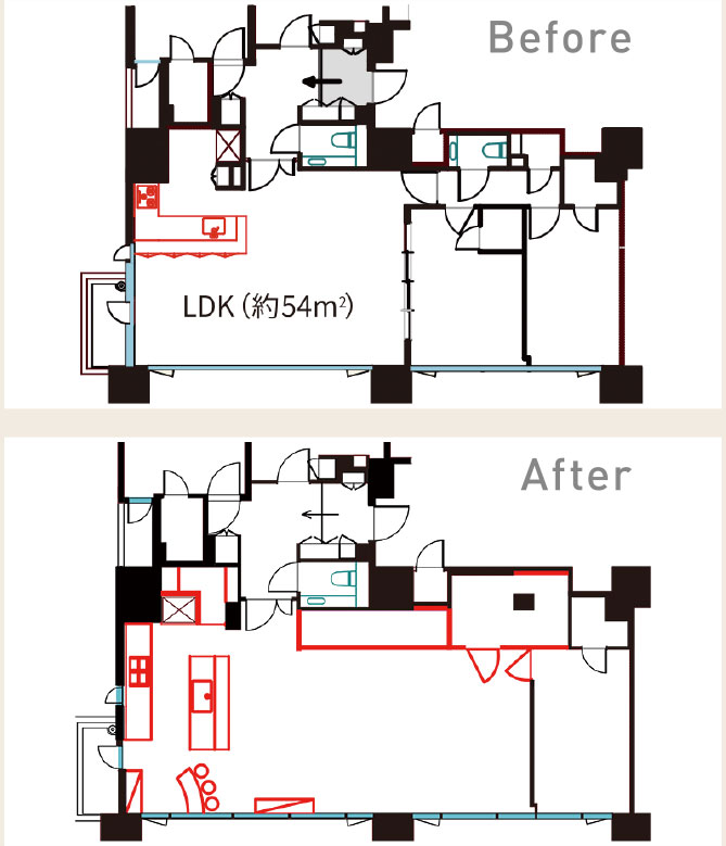 Before After