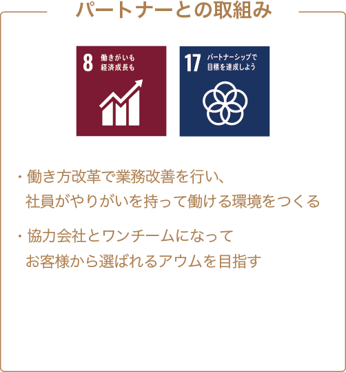 パートナーとの取組み